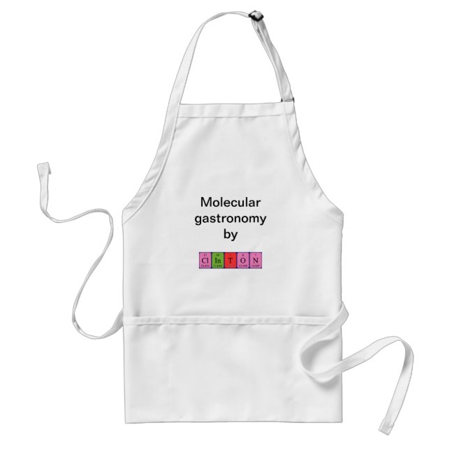 Clinton periodic table name apron (Front)