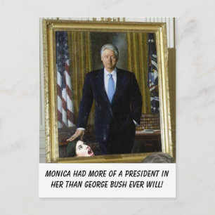 clinton_portrait_monica, Monica had more of a p... Postcard