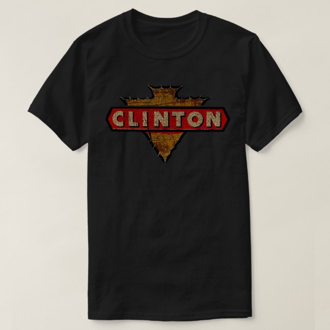 Clinton Small Engine vintage distressed T-Shirt (Design Front)