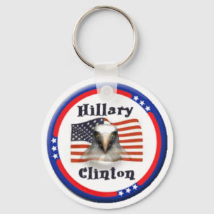 Clinton US Flag Eagle Keychain