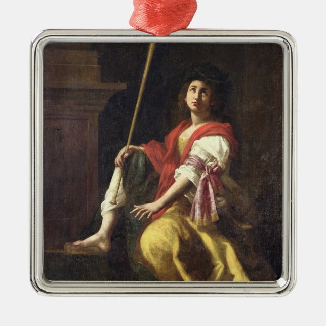 Clio, Muse of History, 1624 Metal Tree Decoration (Front)