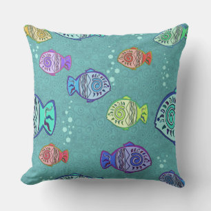 Clip Art Fish Pattern + your ideas Cushion