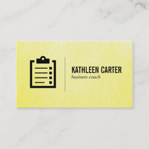 Clip Board   Coach Business Card