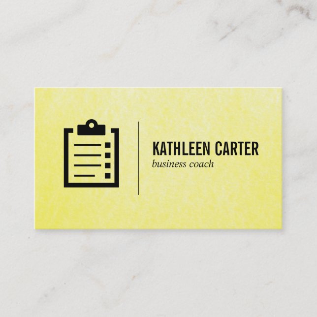 Clip Board | Coach Business Card (Front)