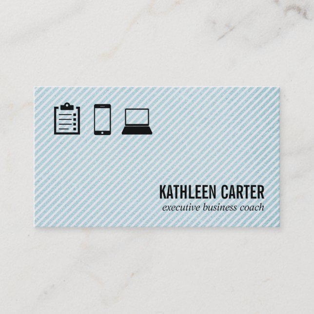 Clip Board | Phone | Laptop II Business Card (Front)