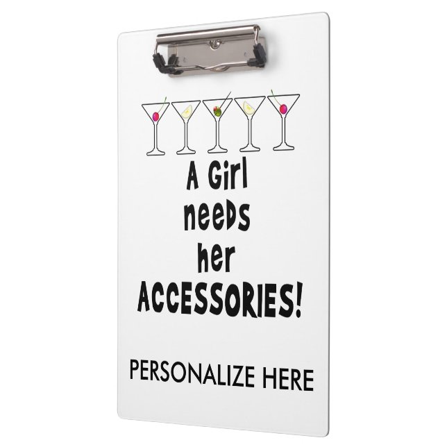 CLIPBOARD - A GIRL NEEDS HER ACCESSORIES (Left)