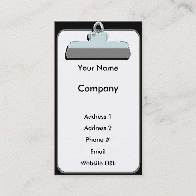 Clipboard-Business Business Card (Front)