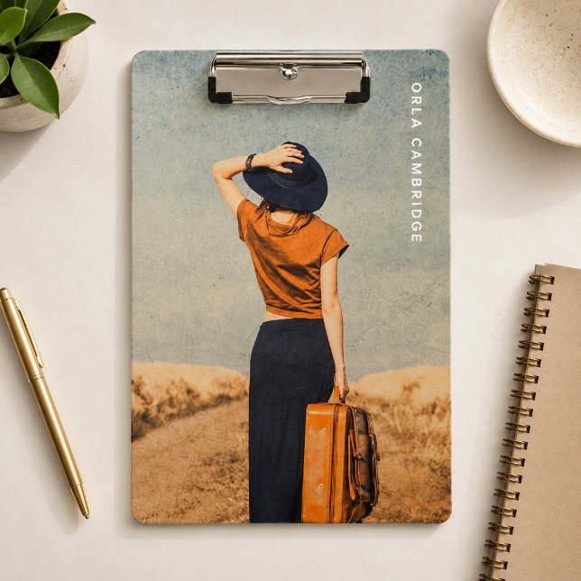 Clipboard | Custom Photo Upload Office Board Work (Custom photo clipboard with your own image for work, school, planning, and desk stationery.)