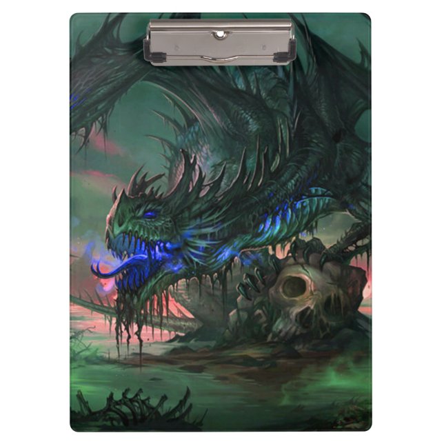 Clipboard/Dragon with Skull Clipboard (Front)