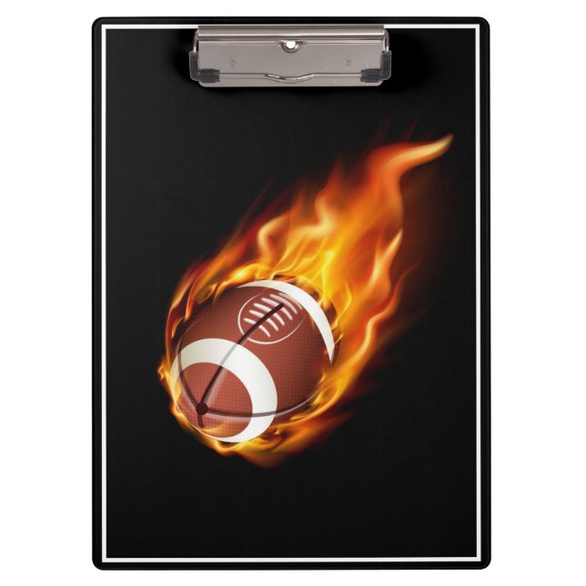 Clipboard-Flaming Football Clipboard (Front)
