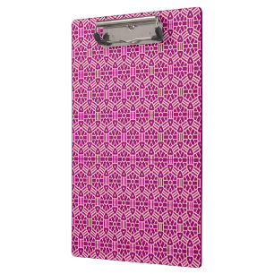 Clipboard - Hexagon Graphic Pattern