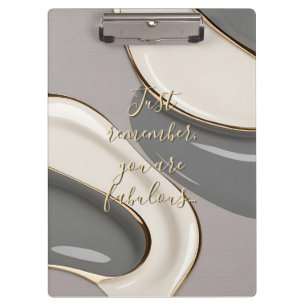 Clipboard in stylish graphic