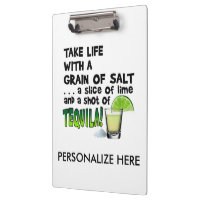 CLIPBOARD - LIFE, LIME, SALT, TEQUILA!