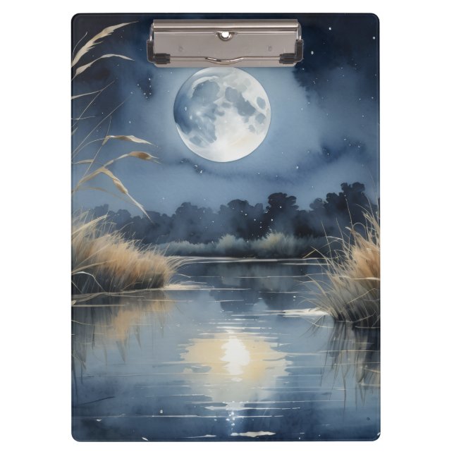 Clipboard – Moonlit Lake Landscape Design (Front)