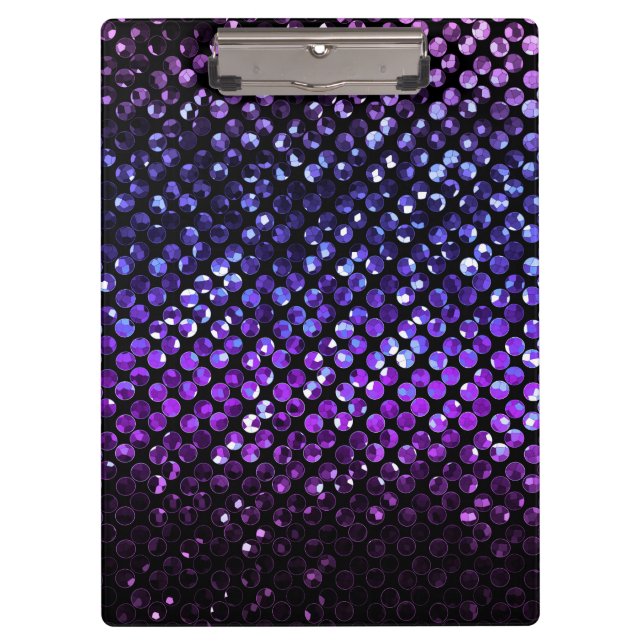 Clipboard Purple Crystal Bling Strass (Front)