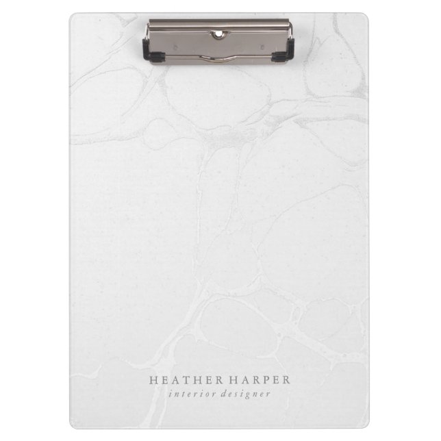 Clipboard - Silver Marble (Front)