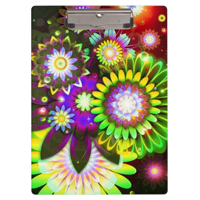 Clipboard/Vibrant Flowers Clipboard (Front)