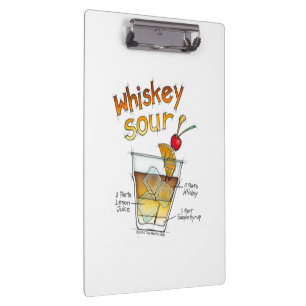 CLIPBOARD - WHISKEY SOUR RECIPE COCKTAIL ART