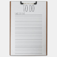 Clipboard with Lined Paper Post-it® Note
