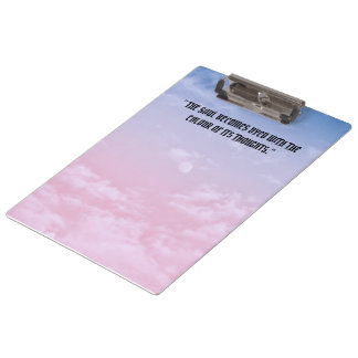clipboard with quotes