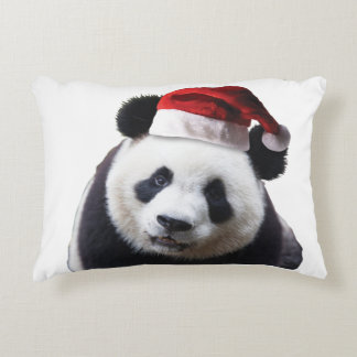 Clipped-Panda-Santa-2 Decorative Cushion