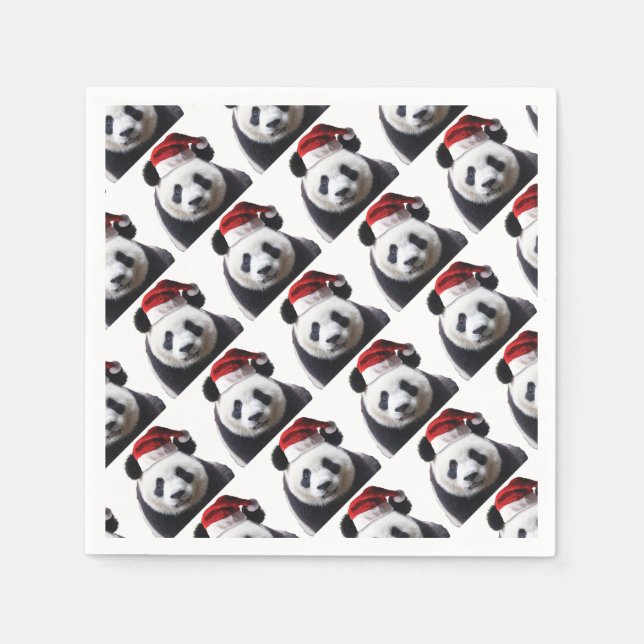 Clipped-Panda-Santa-2 Napkin (Front)