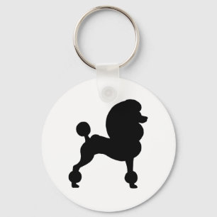 Clipped Standard Poodle Key Ring