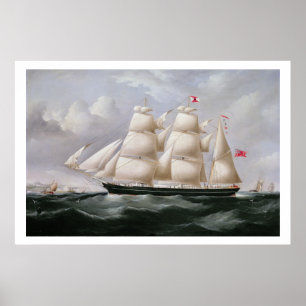 Clipper Barque 'Procymatia' off Dover (oil on canv Poster