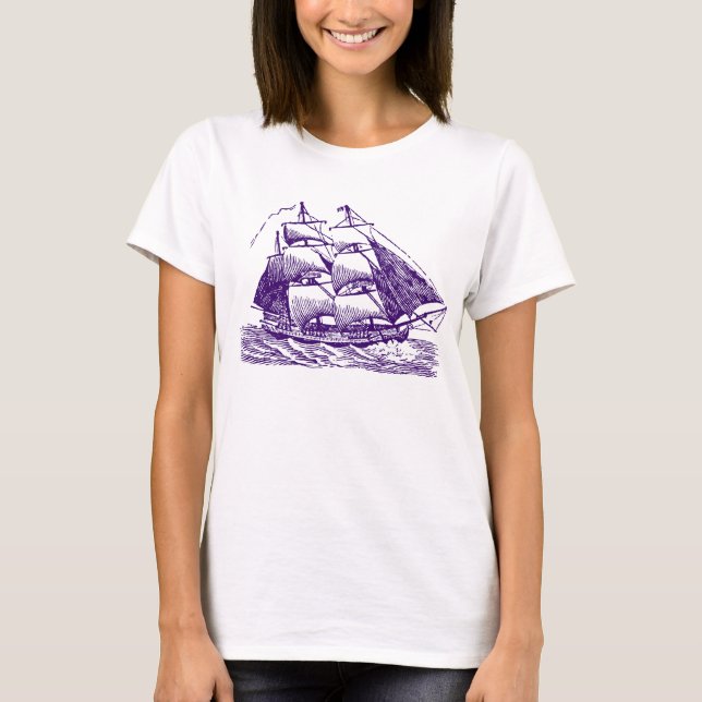 Clipper - Deep Purple T-Shirt (Front)