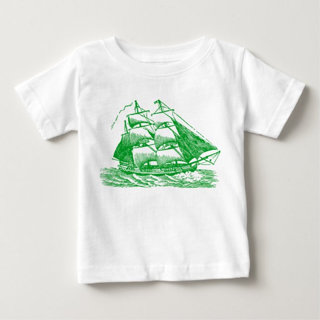 Clipper - Grass Green Baby T-Shirt (Front)