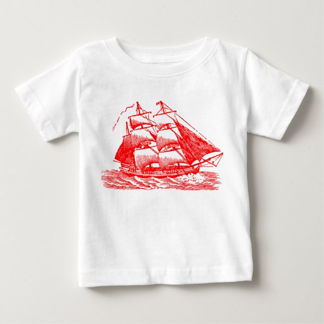 Clipper - Red Baby T-Shirt (Front)