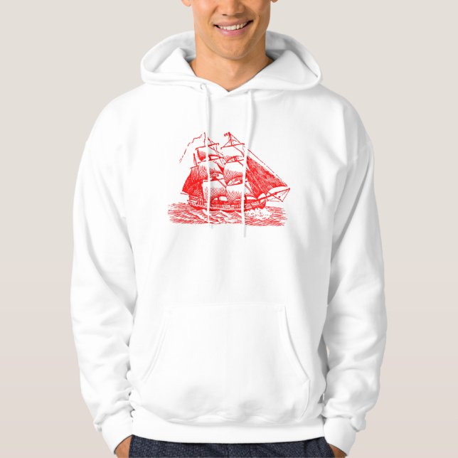 Clipper - Red Hoodie (Front)