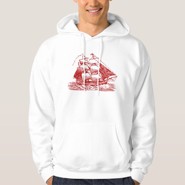 Clipper - Ruby Red Hoodie (Front)