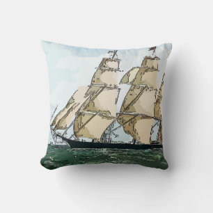 Clipper Ship Cushion