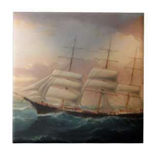 Clipper Ship Esther Roy 1898 Tile