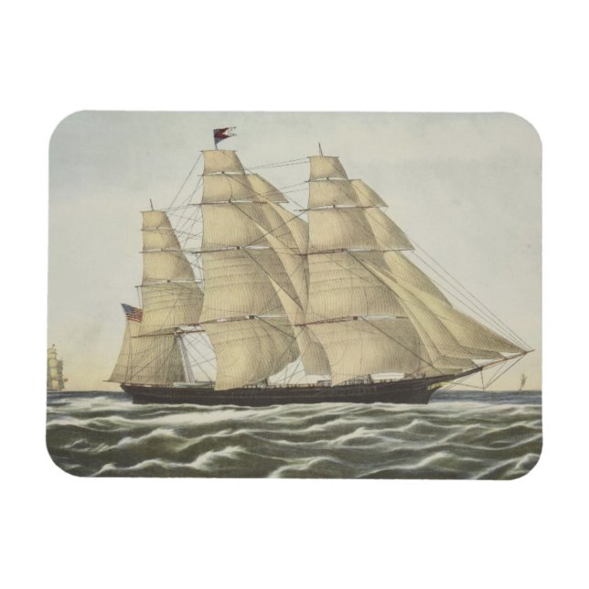 Clipper Ship, Flying Cloud Magnet (Horizontal)
