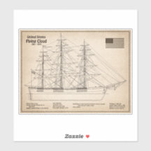 Clipper Ship Flying Cloud - Ship Blueprint SD