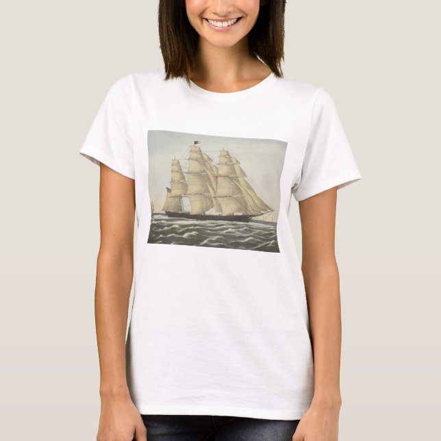 Clipper Ship, Flying Cloud T-Shirt (Front)