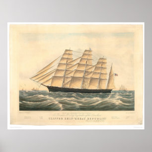 Clipper ship "Great Republic" (0398A) Poster