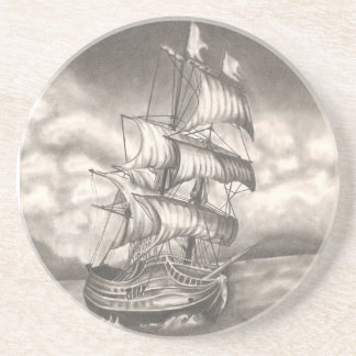 Clipper Ship Portrait Coasters. Coaster