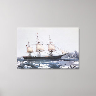 Clipper Ship "Red Jacket" Canvas Print