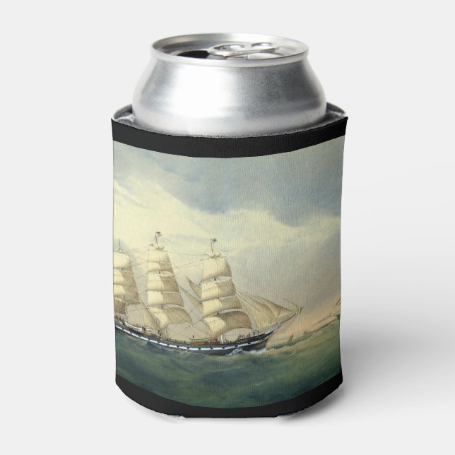Clipper Ship The Helen Pembroke 1870 Can Cooler (Can Front)