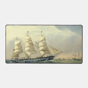 Clipper Ship The Helen Pembroke 1870 Desk Mat