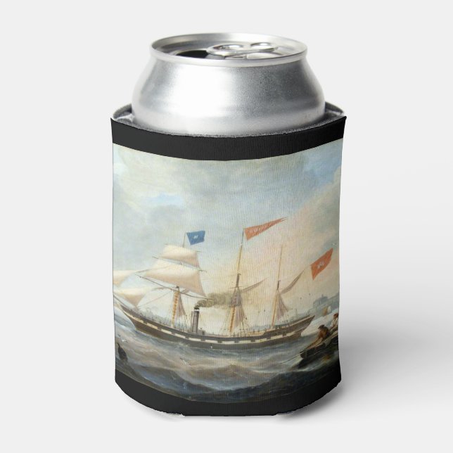 Clipper Ship the Marshall 1847 Can Cooler (Can Front)