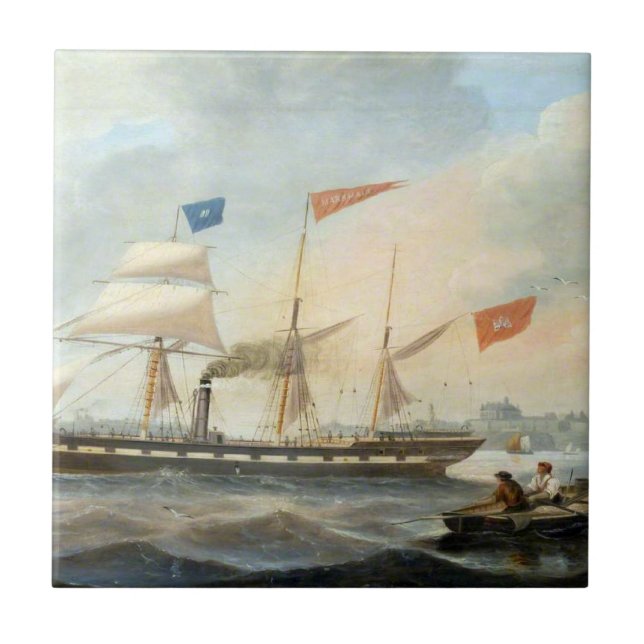 Clipper Ship the Marshall 1847 Tile (Front)