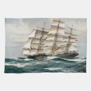 Clipper Ship Torrens Tea Towel