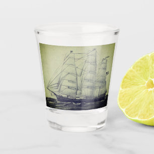 Clipper Ship Young America 1853 Shot Glass