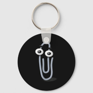 Clippy Paper Clip Funny Meme Page Note Key Ring