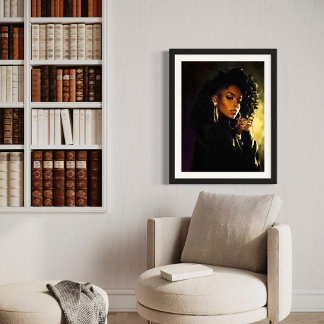 Clique – Regal Afrocentric Portrait Artwork Canvas Print