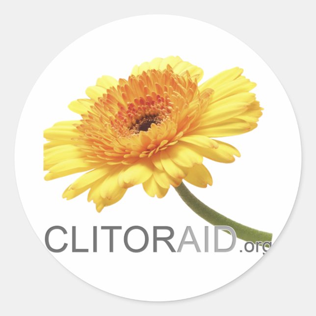 Clitoraid.org Classic Round Sticker (Front)